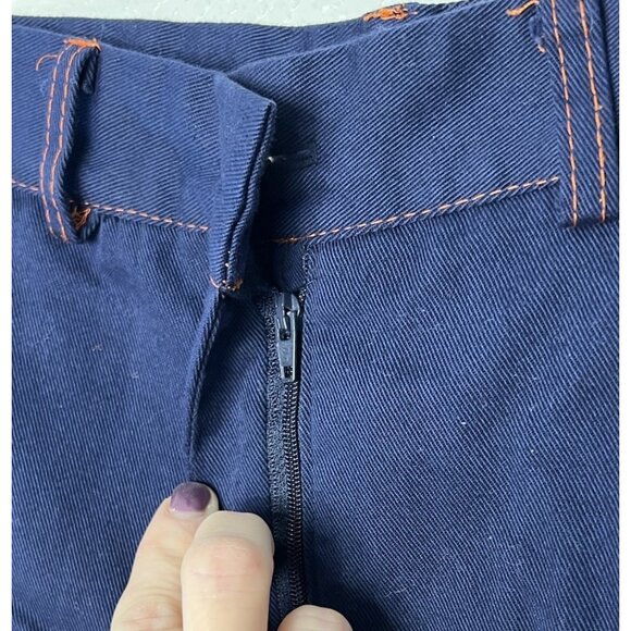 The Ragged Priest Pants Sz XS Baby Blue With Orange & White Side Stripes - Picture 6 of 12